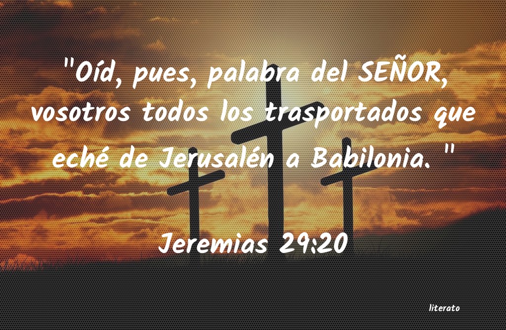 20 Jeremías 29