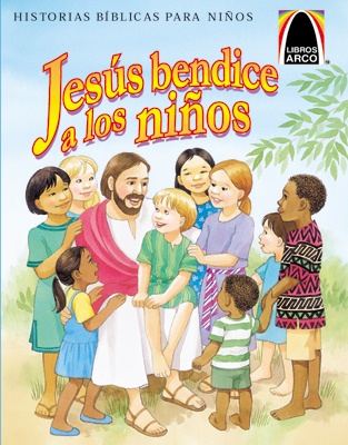 La imagen de Jesús bendice a los niños