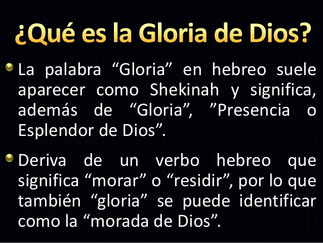 Que Significa Gloria A Dios